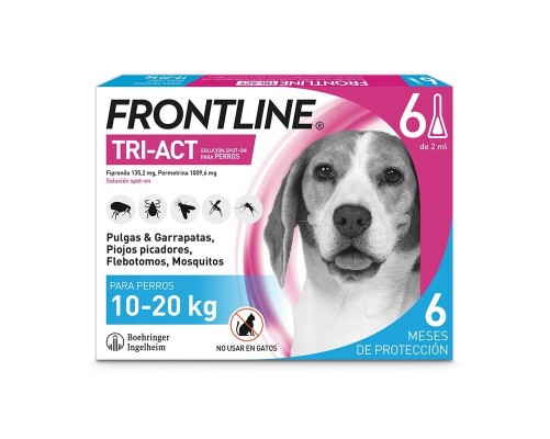 Frontline Tri-Act 6 Pipetes gossos 10-20Kg
