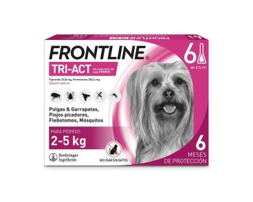 Frontline Tri-Act 6 Pipetes gossos 2-5Kg