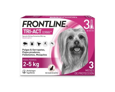 Frontline Tri-Act 3 Pipetes gossos 2-5Kg
