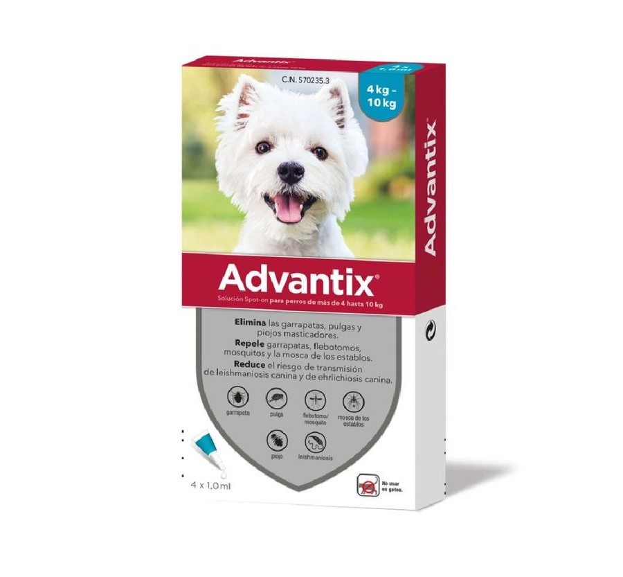 Advantix 4-10 Kg 4 Pipetes