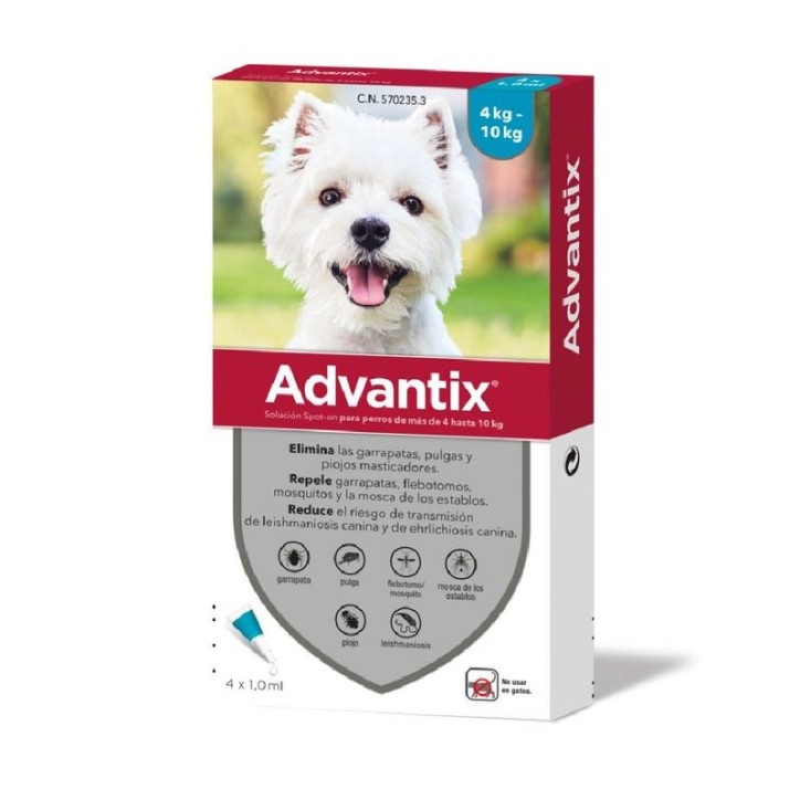 Advantix 4-10 Kg 4 Pipetes