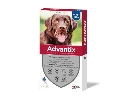 Advantix 25-40Kg 4 Pipetes