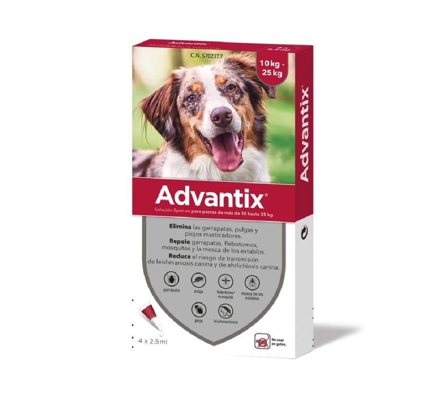 Advantix 10-25 Kg 4 Pipetes