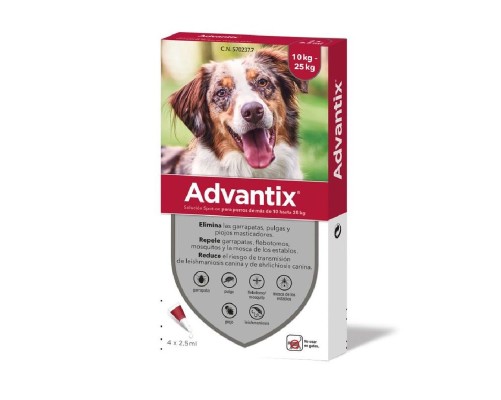 Advantix 10-25 Kg 4 Pipetes