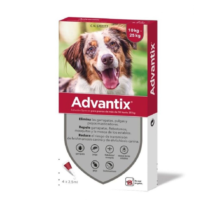 Advantix 10-25 Kg 4 Pipetes