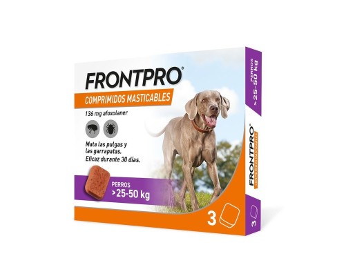 Frontpro Masticable 25-50 Kg 3 Comprimits