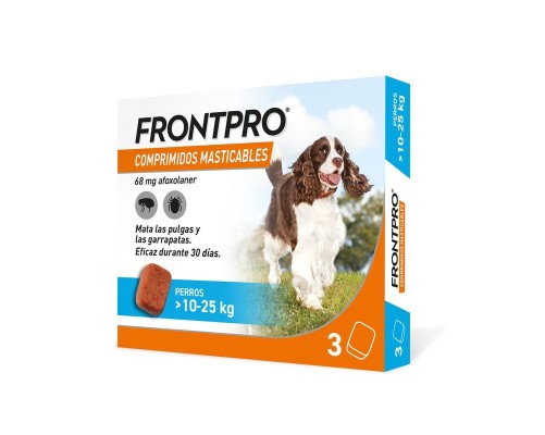 Frontpro Masticable 10-25 Kg 3 Comprimits