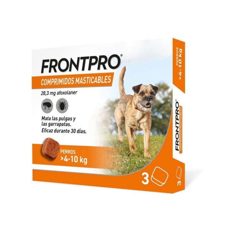 Frontpro Masticable 4-10 Kg 3 Comprimits