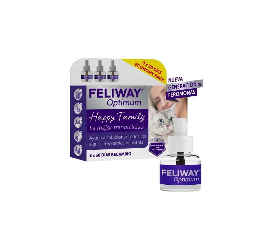 Ceva Feliway Optimum 3 Pack Recanvis