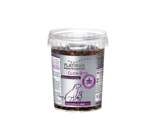 Platinum Click-Bits Chicken & Lamb 300 G