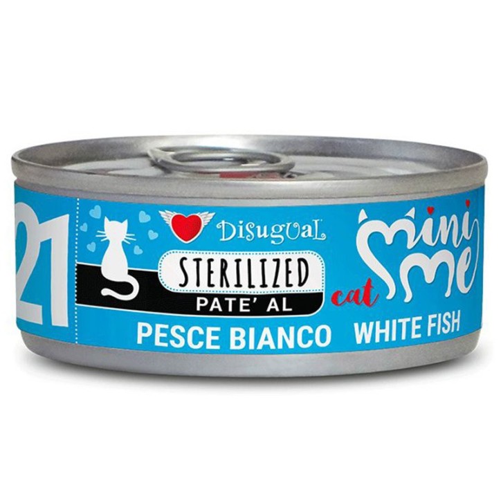 Disugual Cat Mini-Me 21 - Peix Blanc Esterilitzat - 85 Gr