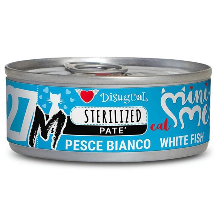 Disugual Cat Mini-Me 27 -"M" Peix Blanc Esterilitzat - 85 Gr