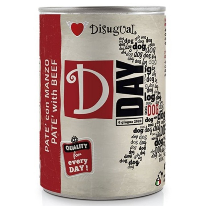 Disugual D-Day Dog Wet Food Vedella 400 Gr
