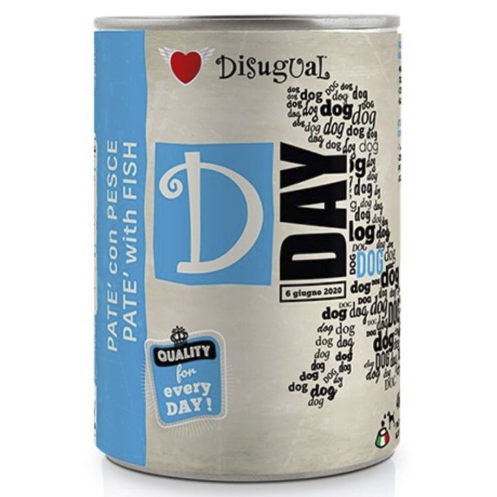 Disugual D-Day Dog Wet Food Peix 400 Gr