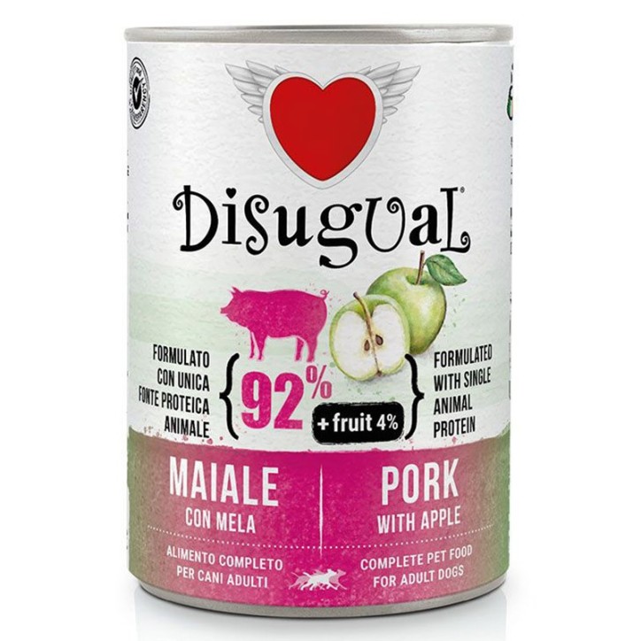 Disugual Dog Fruta - Porc amb poma 150 Gr