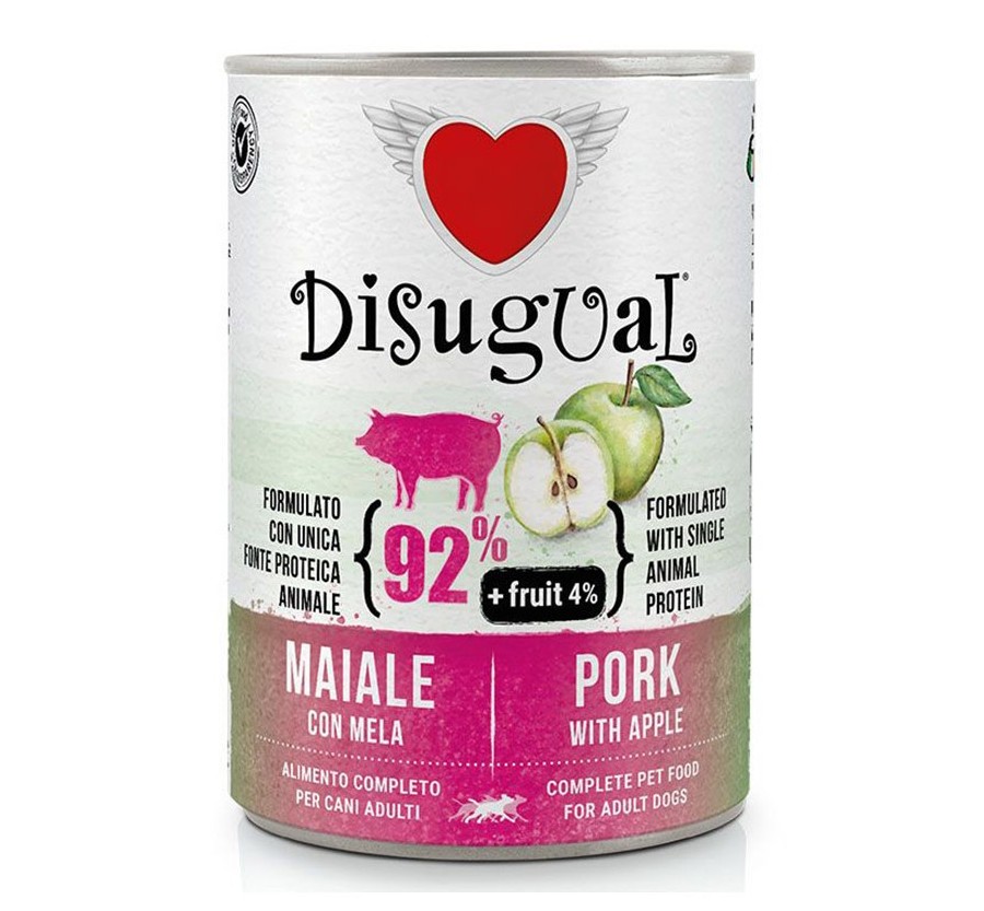 Disugual Dog Fruta - Porc amb poma 400 Gr