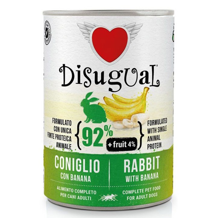 Disugual Dog Fruta - Conill amb Plàtan 150 Gr