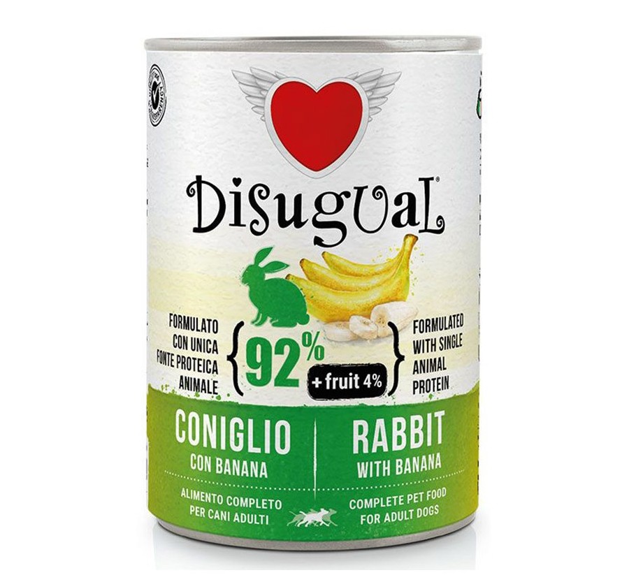 Disugual Dog Fruta - Conill amb Plàtan 400 Gr