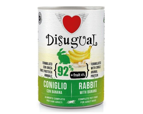 Disugual Dog Fruta - Conill amb Plàtan 400 Gr