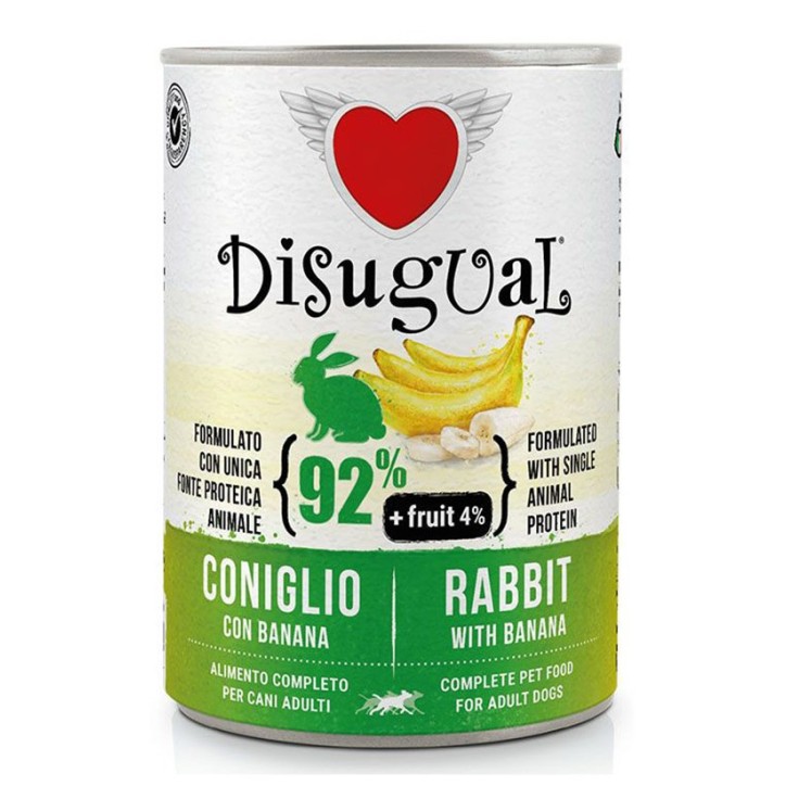 Disugual Dog Fruta - Conill amb Plàtan 400 Gr