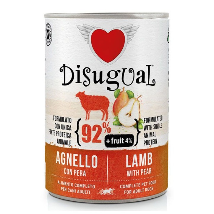 Disugual Dog Fruta - Cordero amb Pera 400 Gr