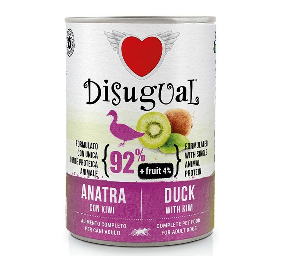 Disugual Dog Fruta - Ànec amb Kiwi 400 Gr