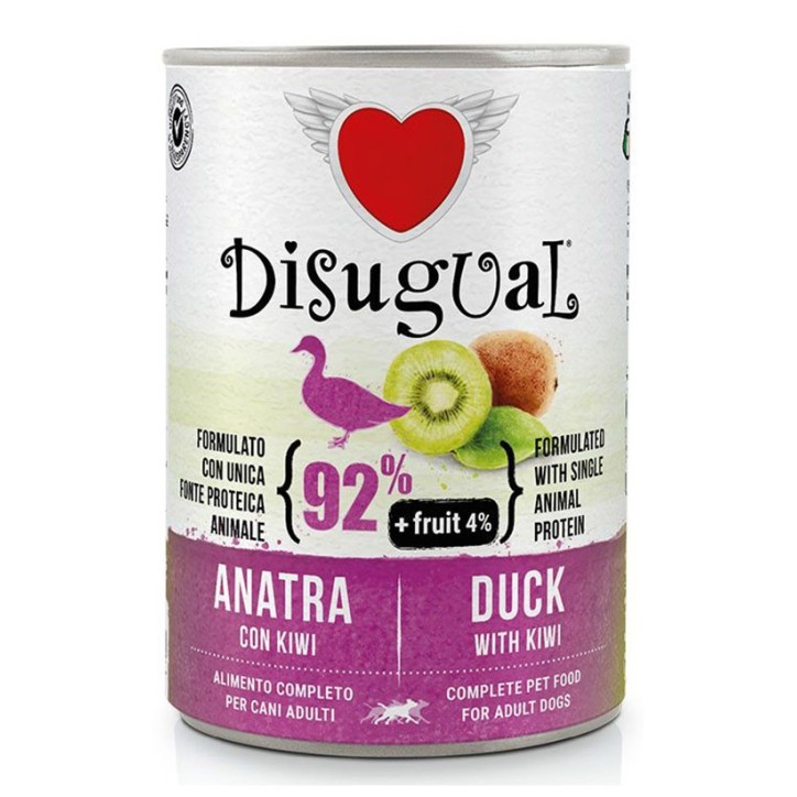 Disugual Dog Fruta - Ànec amb Kiwi 400 Gr