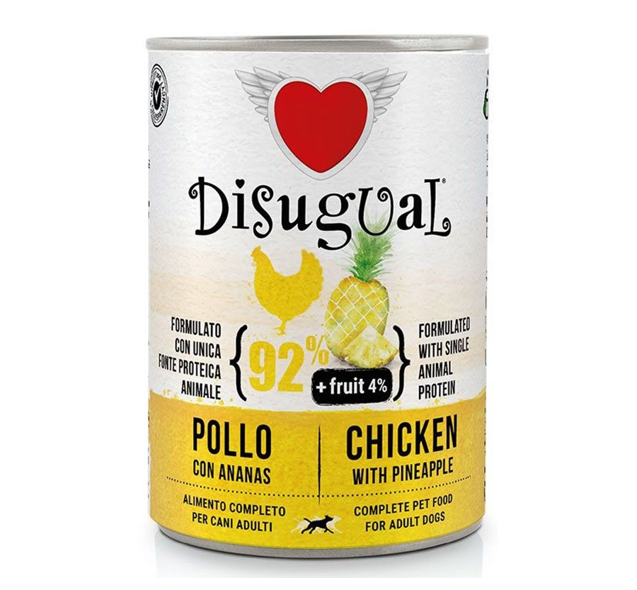 Disugual Dog Fruta - Pollastre amb Pinya 150 Gr