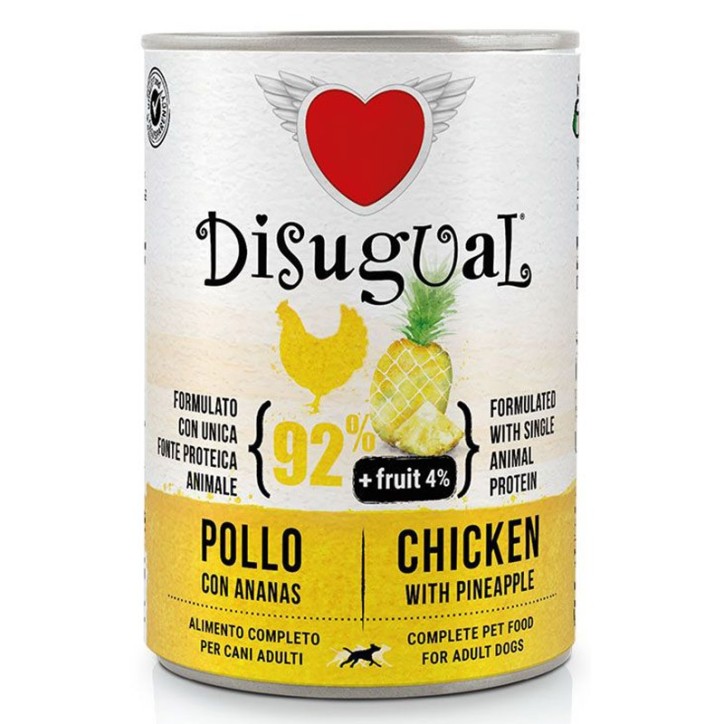 Disugual Dog Fruta - Pollastre amb Pinya 150 Gr