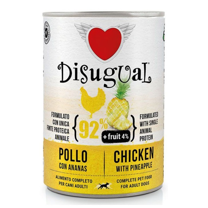 Disugual Dog Fruta - Pollastre amb Pinya 400 Gr