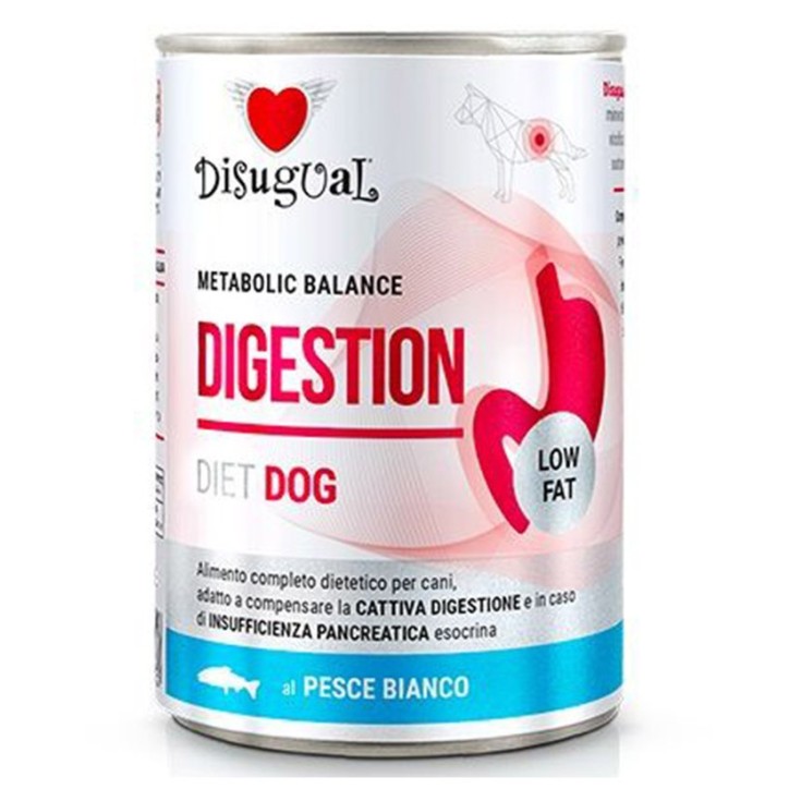 Disugual Metabolic *Digestion L.F.* Llaunes Gos Peix Blanc 400 Gr