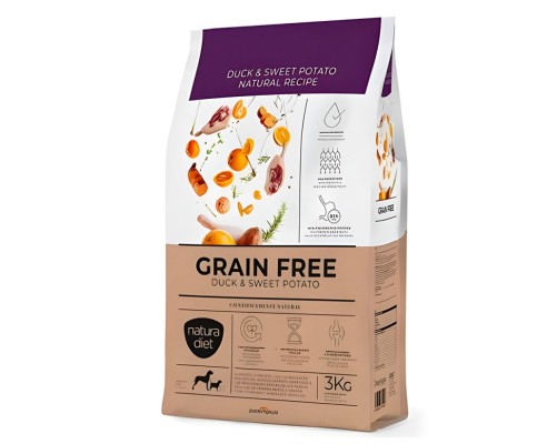 Natura Diet Grain Free Duck & Sweet Potato  3 Kg