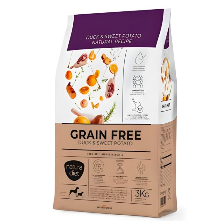 Natura Diet Grain Free Duck & Sweet Potato  3 Kg