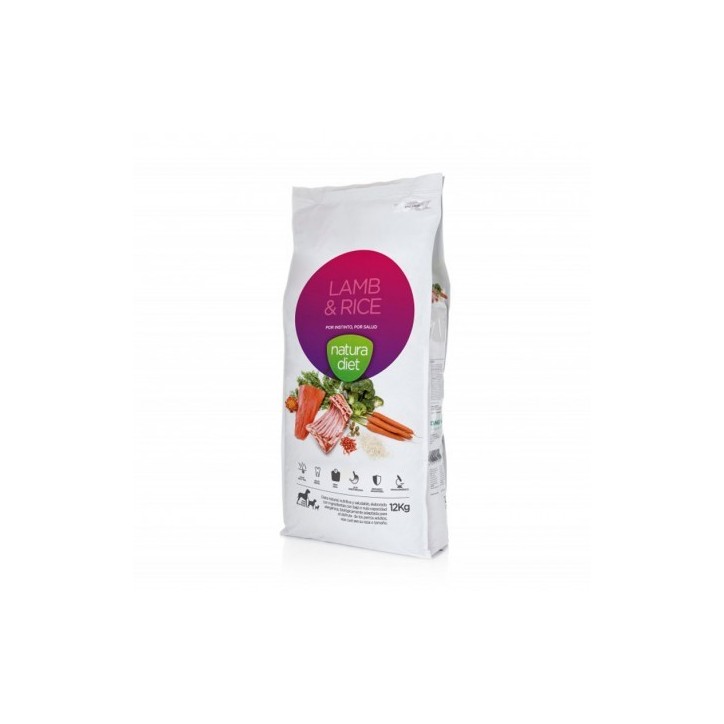 Natura Diet Lamb & rice (Xai i arròs) 12Kg Natura Diet Lamb & rice (Xai i arròs) 12Kg