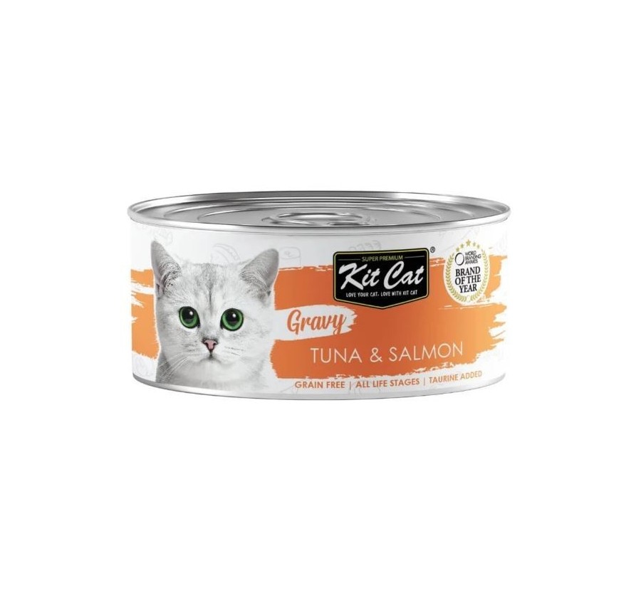 Kit Cat Llauna Gravy - Tonyina i salmó 70g
