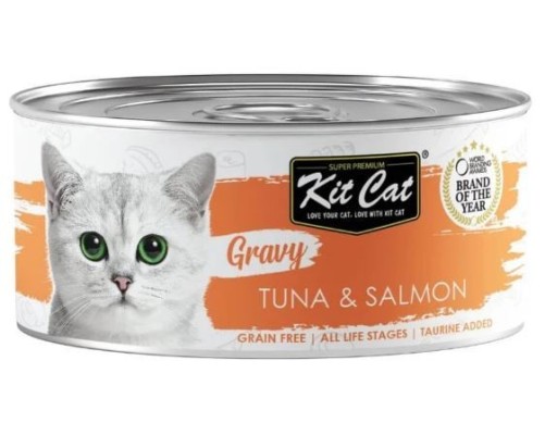Kit Cat Llauna Gravy - Tonyina i salmó 70g