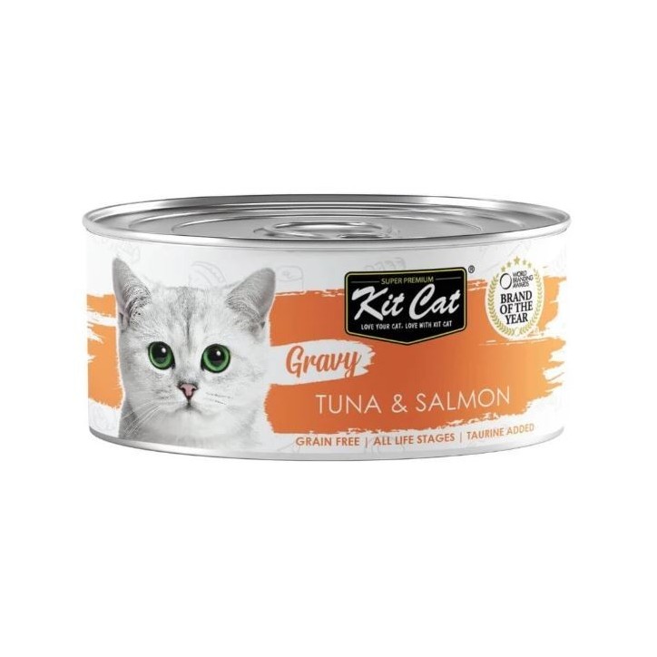 Kit Cat Llauna Gravy - Tonyina i salmó 70g