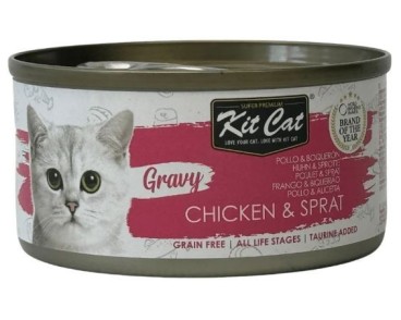 Kit Cat Llauna Gravy - Pollastre i seitó 70g