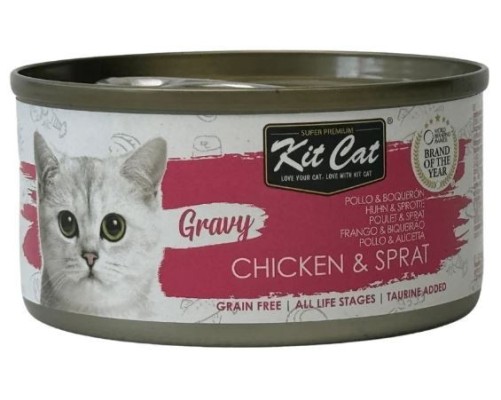 Kit Cat Llauna Gravy - Pollastre i seitó 70g