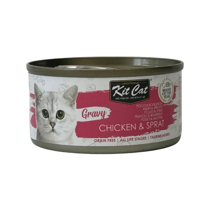 Kit Cat Llauna Gravy - Pollastre i seitó 70g