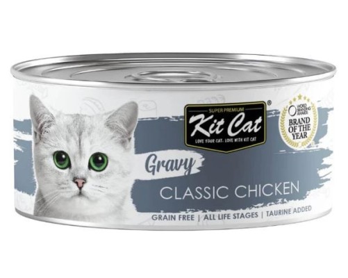 Kit Cat Llauna Gravy - Pollastre Clàssic 70g