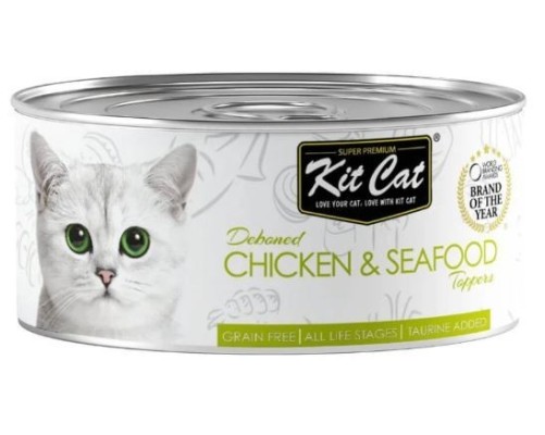 Kit Cat Llauna Toppers - Pollastre i tonyina 80g