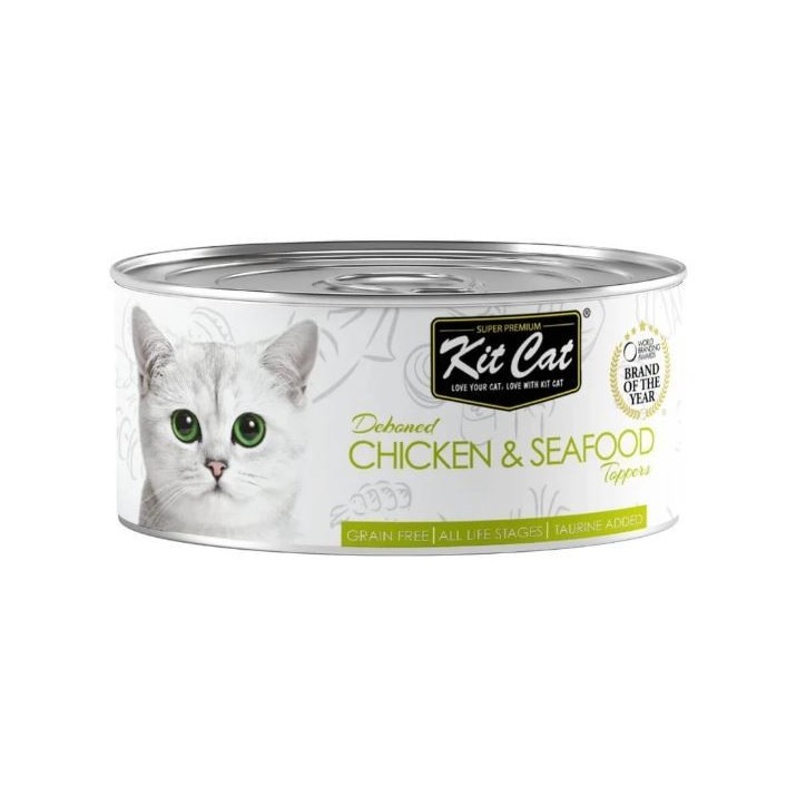 Kit Cat Llauna Toppers - Pollastre i tonyina 80g