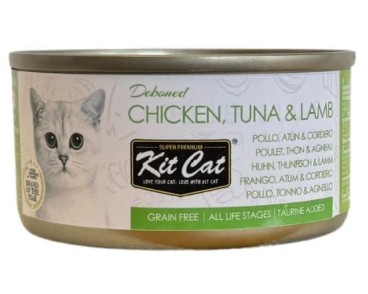 Kit Cat Llauna Toppers - Pollastre, tonyina i xai 80g