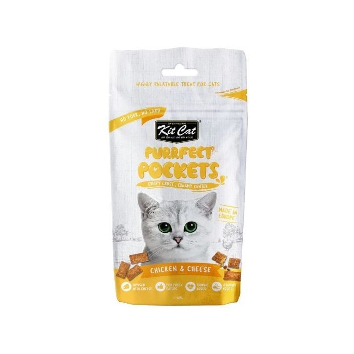 Kit Cat Purrfect Pockets - Pollastre i formatge 60g