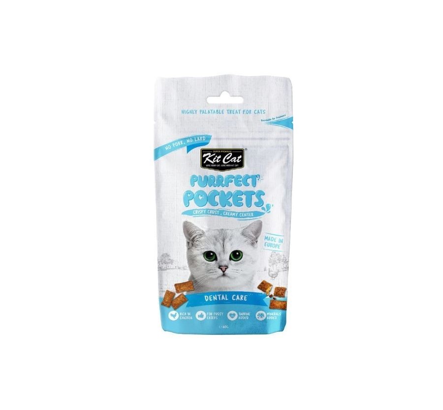 Kit Cat Purrfect Pockets - Cura dental 60g
