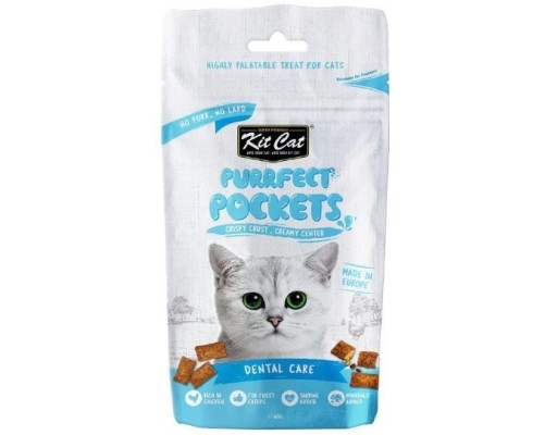 Kit Cat Purrfect Pockets - Cura dental 60g