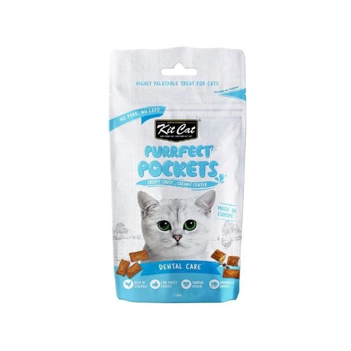Kit Cat Purrfect Pockets - Cura dental 60g