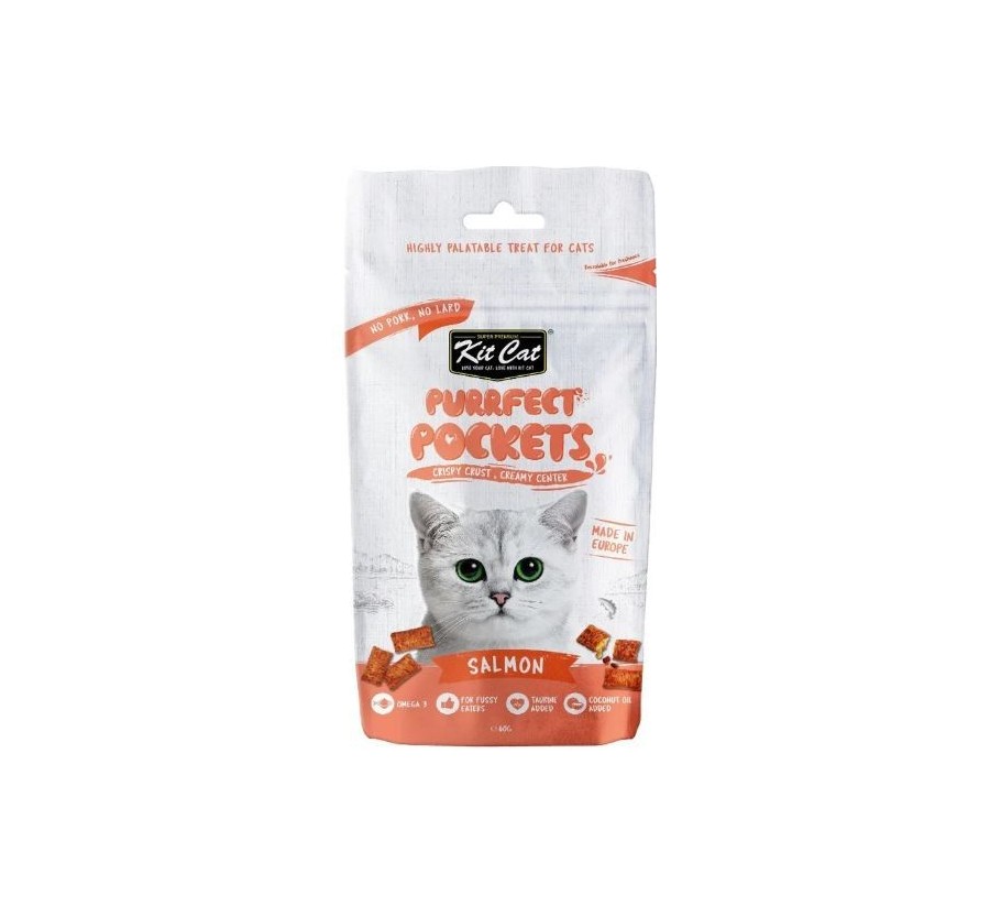Kit Cat Purrfect Pockets - Salmó 60g