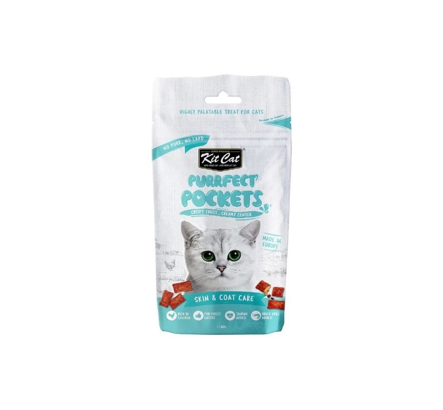 Kit Cat Purrfect Pockets - Cura de pell i pelatge 60g